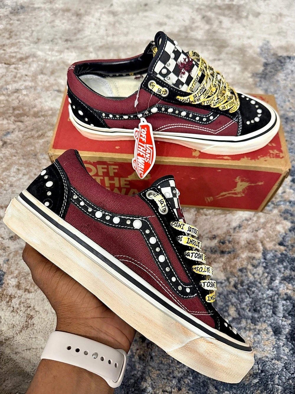 Pearl Vans Old Skool burgundy